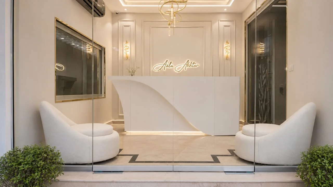Reception and client welcome area